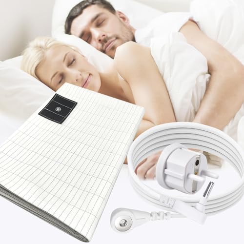 HUNAIGEE Erdungsbettlaken 68X132cm Erdungsmatte Silberfaser Erdungslaken mit EU Erdungsanschlusskabel Atmungsaktive Grounding Sheet für Besseren Schlaf Beige HUNAIGEE Erdungsbettlaken 68X132cm Erdungsmatte Silberfaser Erdungslaken mit EU Erdungsanschlusskabel Atmungsaktive Grounding Sheet für Besseren Schlaf Beige von HUNAIGEE