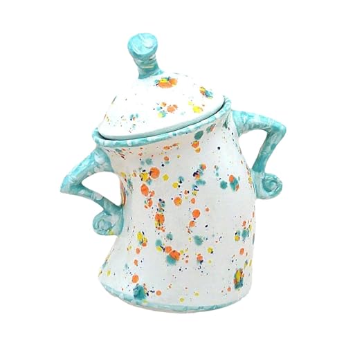 Küchenkanister Attitude | Kreative Aufbewahrungskanister für die Küche | Aufbewahrungstopf aus Keramik | Kanister-Küchenaufbewahrung | Niedliche Vorratsdose für Lebensmittel mit Deckel, Weihnachtsbe von HUNJHYC