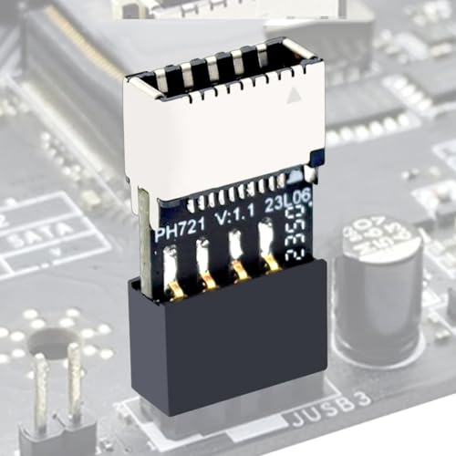 USB-Motherboard-Header-Erweiterung | USB 2.0-Anschluss Chassis Motherboard - Typ-C-Buchsenverlängerungsadapter, Hochgeschwindigkeitskonverter Stecker auf Typ-E Buchse, Computerzubehör von HUNJHYC