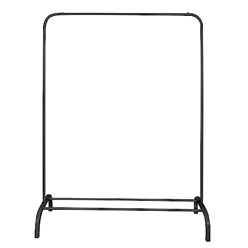 HUOLE Kleiderständer, Garderobenständer auf Rollen, Kleiderstange Rollen aus Metall,40 * 110 * 150 cm-nero von HUOLE
