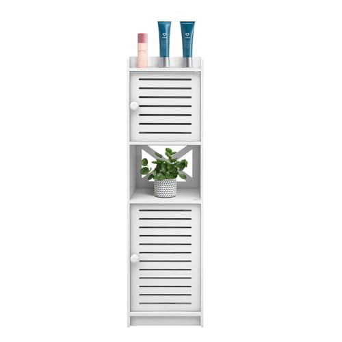 HUOLE Kleiner Badezimmerschrank, Badezimmerschrank, Toilette, Toilette, Aufbewahrung, Badezimmer, Schublade, Fächer, platzsparend, kleine Räume HUOLE Kleiner Badezimmerschrank, Badezimmerschrank, Toilette, Toilette, Aufbewahrung, Badezimmer, Schublade, Fächer, platzsparend, kleine Räume von HUOLE