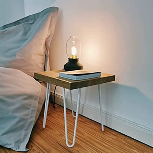 HUOLE Möbelfüße, 4er Set, Hairpin Legs Austauschbare Tisch &Schrank Beine Haarnadelbeine Tischgestell, Möbelbein Haarnadelbeine Möbelfüße Tischkufen Haarnadelbeine für Schreibtisch (41cm weiß) von HUOLE