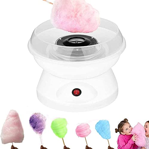 Professionelle Zuckerwattemaschine aus Baumwolle – für Zuhause, Kinder – Partygeschenk – Cotton Candy Floss Maschine, elektrisch, Candy Floss Maker, Geburtstag Kinder, Weiß von HUOLE