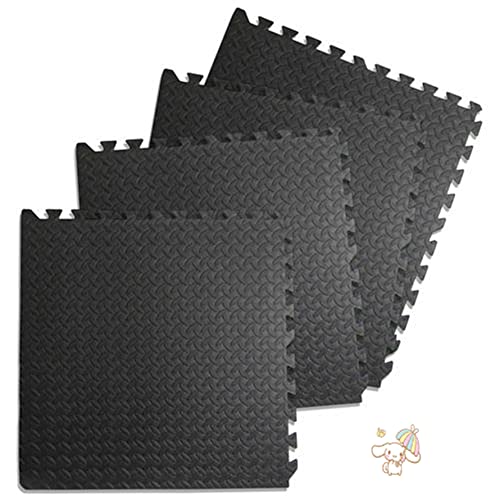 Schutzmatten-Set Puzzlematte: Puzzle Bodenschutz-Matte Unterlegmatte Sportgeräte Fitnessmatte Gymnastikmatte Turnmatte Bodenmatte Sport-Matte Trainingsmatte Gummimatte Yoga-Matte(Blattmuster, 6) von HUOLE