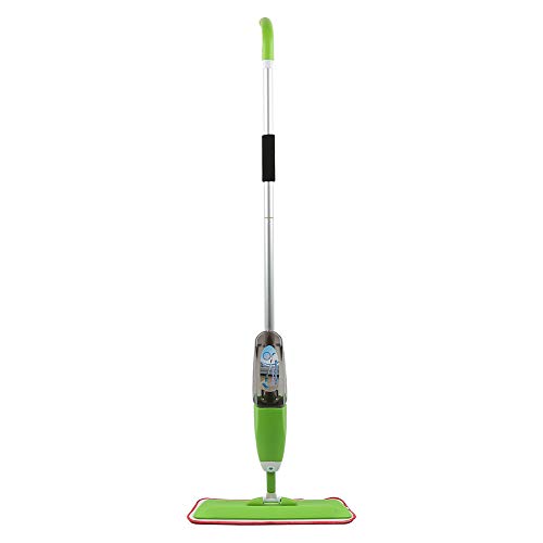 Wischer mit Sprühfunktion, Sprühwischer Bodenwischer mit Wassertank 360 Grad Rotierender Wischmopp Spray Mop Wischer Boden mit 1 Waschbaren Mikrofaser Pads für alle Böden von HUOLE