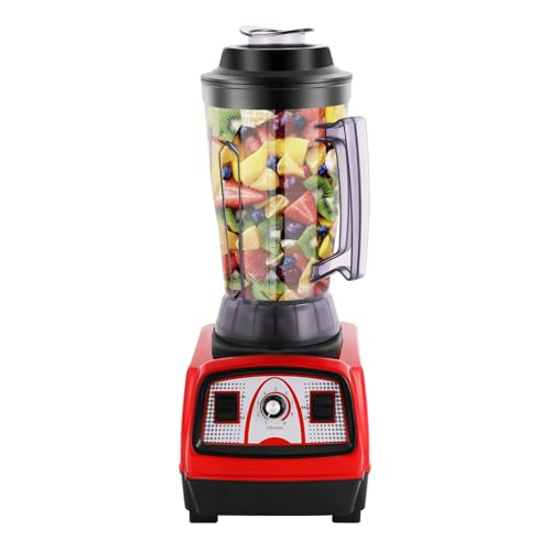 HUOMMGS Blender & Smoothie Maker 2200W Mixer mit 9 Geschwindigkeitsstufen 4L Standmixer Schreibtisch Hochleistungsmixer mit Rührstab Upgrade Smoothiemaker für Restaurants, Bars, Hause von HUOMMGS