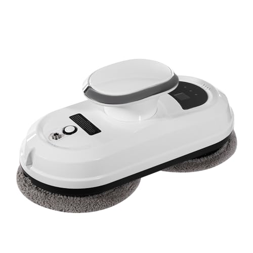 HUOMMGS Fensterputzroboter 2800Pa Fensterroboter mit 3 Reinigungsmodi Automatischer Fensterreiniger Roboter 1m²/4min Fenster Roboter mit 10 Reinigungspads Fensterputzroboter für Wohnungen, Büro von HUOMMGS