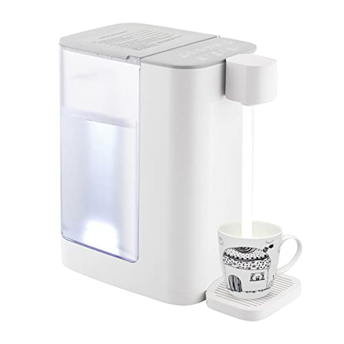HUOMMGS Heißwasserspender 3L Heiß Wasserspender Tischgerät Teemaschine 5 Temperatur Teeautomat 2000 W Heißwasserspender Upgrade Heißwasser Sofortspender mit Leuchtendes Licht für Wohnzimmer, Schulen von HUOMMGS