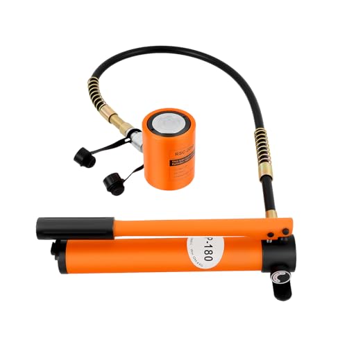 HUOMMGS Hydraulische Handpumpe 20T Handpumpe Hydraulikpumpe 350CC Hydraulik Pumpe 700kg/cm² Öl Handpumpe mit Hebebock, 1m Schlauch und Handgriff Multifunktional Hydraulische Pumpe für Heben, Biegen HUOMMGS Hydraulische Handpumpe 20T Handpumpe Hydraulikpumpe 350CC Hydraulik Pumpe 700kg/cm² Öl Handpumpe mit Hebebock, 1m Schlauch und Handgriff Multifunktional Hydraulische Pumpe für Heben, Biegen von HUOMMGS