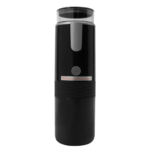 HUOMMGS Kapsel Kaffeemaschine 15 Bar Elektrisch Kaffeemaschinen Tragbar Espressomaschine 160ml Kaffeekapselmaschine mit Bohnenlöffel 304 Edelstahl Klein Kaffee Maschine für Büros, Reisen von HUOMMGS