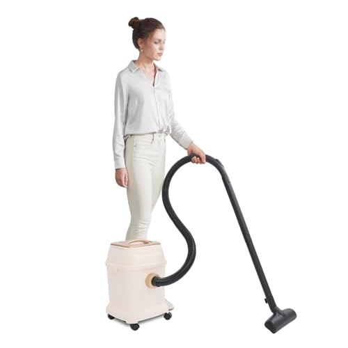 HUOMMGS Kleiner Staubsauger 1000W Beutellosstaubsauger mit 17KPa Saugkraft Handheld Bodenstaubsauger mit 4 Universalräder, 18L Staubbehälter Upgradestaubsauger für Häusern, Hotels, Clubs von HUOMMGS