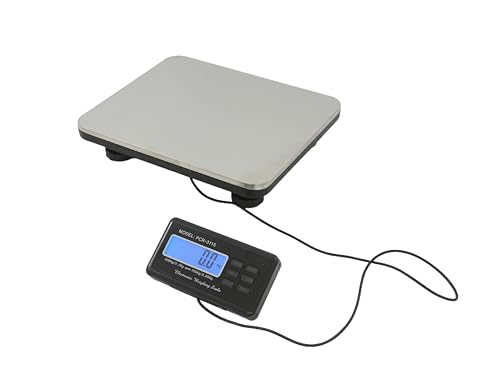 HUOMMGS Tierwaage für Hunde Digitale Katzenwaage mit 3 Wiegemodi (kg/oz/lb) 35 x 29cm Hundewaage Bis 300KG Plattformwaage mit LCD Anzeige Edelstahl Elektronische Veterinärwaage für Haustier Wiegen von HUOMMGS