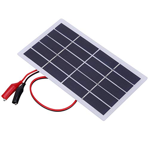2 W 5 V polykristallines Silizium-DIY-Solarpanel mit Clip, leichte und tragbare Solarzelle 173 x 99 x 2 mm von HUONIU