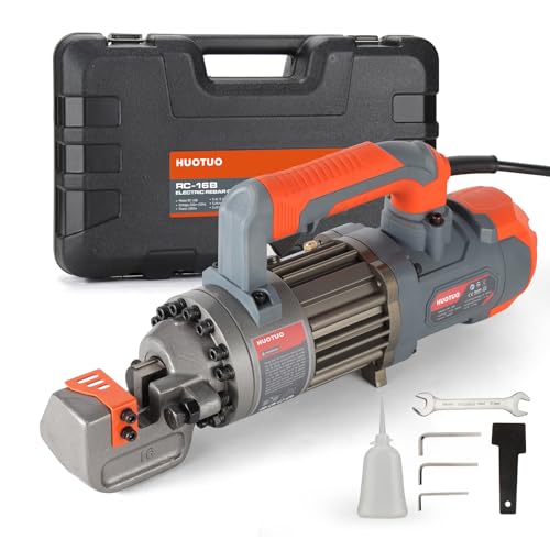 HUOTUO 5/8 Zoll Elektrischer Hydraulischer Betonstahlschneider, Tragbarer Betonstahlschneider, Schneidet Bis Zu 4-16mm #5 Betonstahl, Schnittgeschwindigkeit 1-1.5S 1000W RC16B von HUOTUO