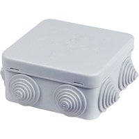 Abzweigkasten Hart-Plastik, IP55, grau, flammwidrig, halogenfrei - Maße 80 x 80 x 50 mm Abzweigkasten Hart-Plastik, IP55, grau, flammwidrig, halogenfrei - Maße 80 x 80 x 50 mm von HUP ELEKTROTECHNIK