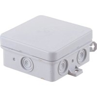 Feuchtraum-Abzweigdose Thermoplast, IP54, grau, flammwidrig - Maße 75 x 75 x 40 mm von HUP ELEKTROTECHNIK