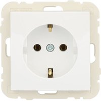 Schuko-Steckdose,m. Steckklemmen Polarweiß, Unterputz von HUP ELEKTROTECHNIK