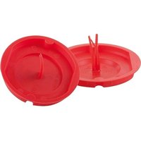 Signaldeckel 50 Stück, rot, für Unterputzdosen - Ø 70 mm von HUP ELEKTROTECHNIK