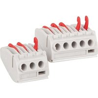 Uni-Verbindungsklemmen 50 Stück, 3-polig, 0,5 mm² - 4,0 mm² von HUP ELEKTROTECHNIK