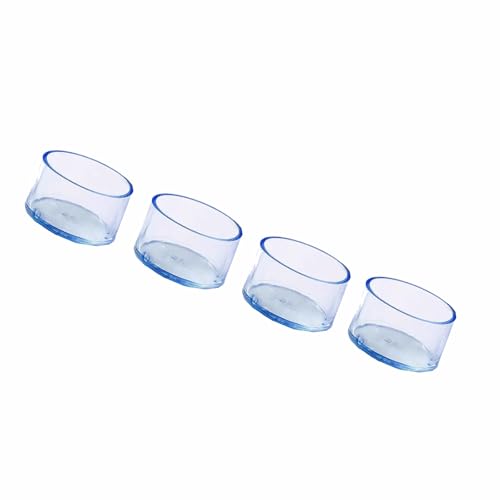 HUPQCVX Transparente, Runde Fußabdeckungen for Hocker, Verschleißfest Und Kratzfest, Geeignet for Tische Und Stühle In Fast-Food-Restaurants(20 * 16mm) von HUPQCVX