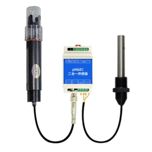 HUPYOMLER DIN-Schienen-Typ PH EC Kunststoff Elektrode Sonde Detektor RS485 2-in-1 Sensor Industrielle Abwasserüberwachung (C) einfach zu bedienen von HUPYOMLER