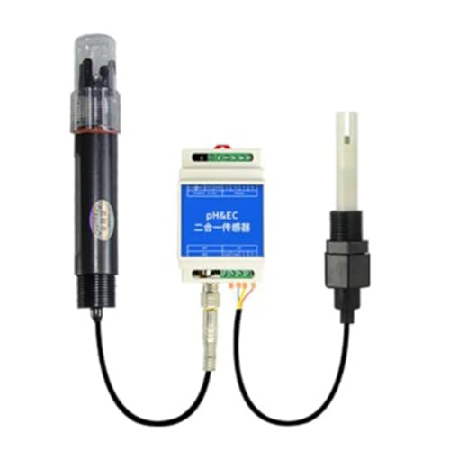 HUPYOMLER DIN-Schienen-Typ PH EC Kunststoff Elektroden-Sonde Detektor RS485 2-in-1-Sensor Industrielle Abwasserüberwachung (A) langlebig, einfache Installation, einfach zu bedienen von HUPYOMLER