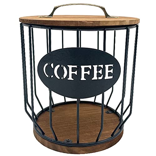 HUPYOMLER Kaffeekapsel-Aufbewahrungskorb, für Obst, Kaffee, Kaffee, Kaffee, für Zuhause, Café, Hotel, Schwarz von HUPYOMLER