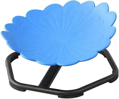 HURDCAT 360°-Drehstuhl, Rutschfester sensorischer Drehstuhl, sensorischer Stuhl mit Metallbasis, sensorische Produkte for Autismus zur Verbesserung der Koordination und des Gleichgewichts(Blue) von HURDCAT