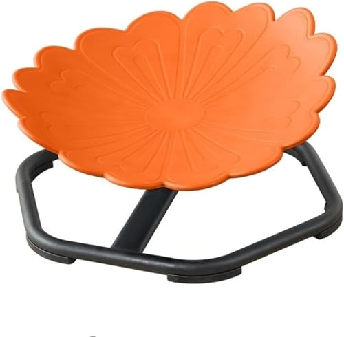 HURDCAT 360°-Drehstuhl, Rutschfester sensorischer Drehstuhl, sensorischer Stuhl mit Metallbasis, sensorische Produkte for Autismus zur Verbesserung der Koordination und des Gleichgewichts(Orange) von HURDCAT