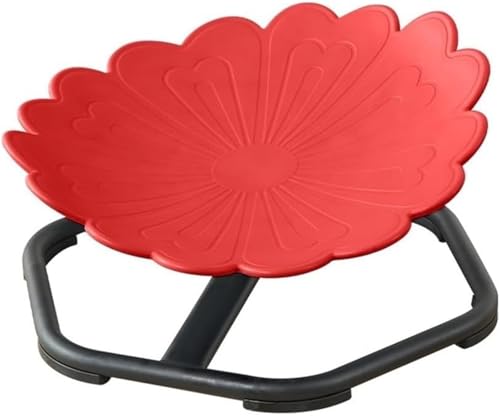 HURDCAT 360°-Drehstuhl, Rutschfester sensorischer Drehstuhl, sensorischer Stuhl mit Metallbasis, sensorische Produkte for Autismus zur Verbesserung der Koordination und des Gleichgewichts(Red) von HURDCAT
