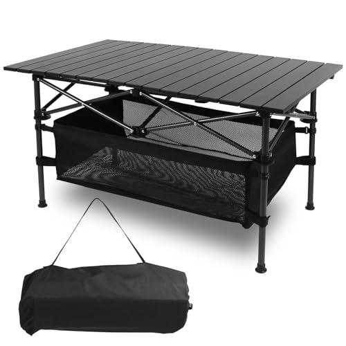HURDCAT Ultraleichter, Faltbarer Campingtisch aus Aluminium – tragbares Roll-Up-Design mit Tragetasche, for Indoor-Outdoor-Camping, Strand, Hinterhof, Grillpartys, Picknick-Terrasse HURDCAT Ultraleichter, Faltbarer Campingtisch aus Aluminium – tragbares Roll-Up-Design mit Tragetasche, for Indoor-Outdoor-Camping, Strand, Hinterhof, Grillpartys, Picknick-Terrasse von HURDCAT