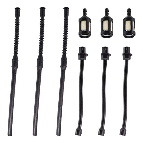 HURI 3x Kraftstoffschlauch Ölschlauch Benzinfilter für Import-Motorsägen 45, 52, 58 ccm 2-Takt-Motor Timbertech KS5200, Stenson YD 5200, Raptor Stenson Aram Trade Steel Rotfuchs HURI 3x Kraftstoffschlauch Ölschlauch Benzinfilter für Import-Motorsägen 45, 52, 58 ccm 2-Takt-Motor Timbertech KS5200, Stenson YD 5200, Raptor Stenson Aram Trade Steel Rotfuchs von HURI