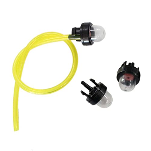 HURI 3x Vergaser Primer Zöndkapsel Pumpe und Kraftstoffschlauch set für Walbro WT-23A WYJ 33 34 45 86 ersetzt 188-512 von HURI