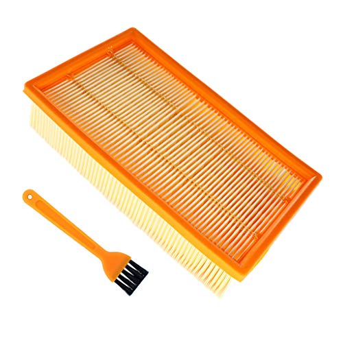 HURI Flachfaltenfilter Flachfilter für Hilti VC 20-U, VC 20-UM, VC-40, VC 40-U, VC 40-UM Staubsauger Mehrzwecksauger Ersetzt Bosch 2607432033 Flex 337.692 Kärcher 6.904-367.0, 6.907-012.0 von HURI