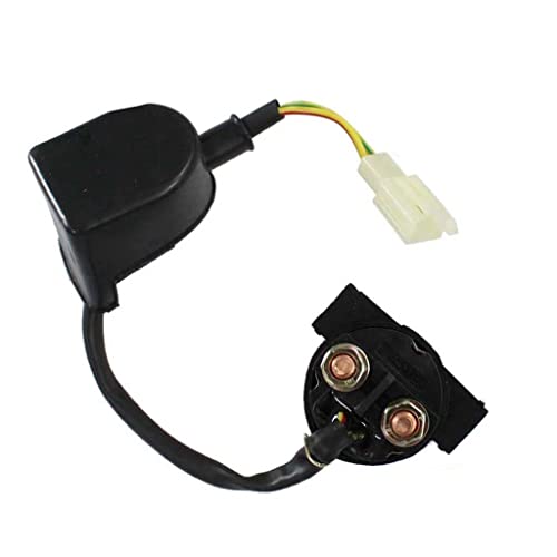 HURI Universal Anlasserrelais Starterrelais Magnetschalter 12V für alle 4 Takt Motorrad Quad ATV Roller GY6 von HURI