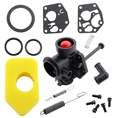 HURI Vergaser Rasenmäher Ersatzteile für Briggs & Stratton 498809 498809A 497619 494406 795469 794147 699660 794161 498811 Motoren 3-3.75 HP mit Luftfilter 698369 von HURI