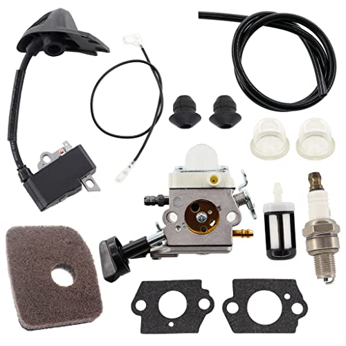 HURI Vergaser mit Luftfilter Zündspule Zündkerze für STIHL BG86 SH56 SH56C SH86 SH86C Motorsäge Laubbläser Gebläse Ersetzt 4241 120 0616 ZAMA C1M‑S261B HURI Vergaser mit Luftfilter Zündspule Zündkerze für STIHL BG86 SH56 SH56C SH86 SH86C Motorsäge Laubbläser Gebläse Ersetzt 4241 120 0616 ZAMA C1M‑S261B von HURI