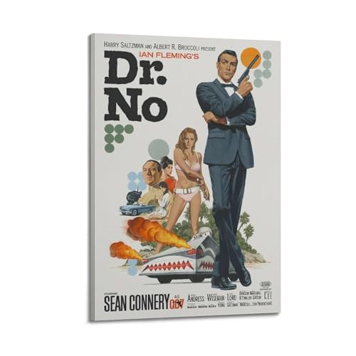 HURRGARS Dr. No Poster, Wandkunst, Vintage, ästhetisches Poster, dekoratives Gemälde für Wohnzimmer, Schlafzimmer, elegantes Poster, 60 x 90 cm, Rahmenstil HURRGARS Dr. No Poster, Wandkunst, Vintage, ästhetisches Poster, dekoratives Gemälde für Wohnzimmer, Schlafzimmer, elegantes Poster, 60 x 90 cm, Rahmenstil von HURRGARS