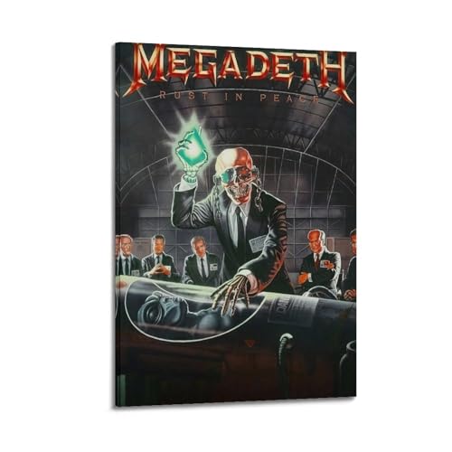HURRGARS Megadeth Poster, Wandkunst, Vintage, ästhetisches Poster, dekoratives Gemälde für Wohnzimmer, Schlafzimmer, elegantes Poster, 20 x 30 cm, Rahmenstil HURRGARS Megadeth Poster, Wandkunst, Vintage, ästhetisches Poster, dekoratives Gemälde für Wohnzimmer, Schlafzimmer, elegantes Poster, 20 x 30 cm, Rahmenstil von HURRGARS
