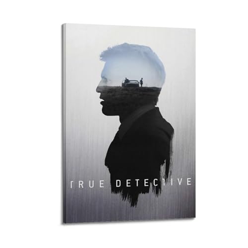 HURRGARS True Detective Poster, Wandkunst, Cover, Zimmer, Vintage, ästhetisches Poster, dekoratives Gemälde für Wohnzimmer, Schlafzimmer, elegantes Poster, 20 x 30 cm, Rahmenstil HURRGARS True Detective Poster, Wandkunst, Cover, Zimmer, Vintage, ästhetisches Poster, dekoratives Gemälde für Wohnzimmer, Schlafzimmer, elegantes Poster, 20 x 30 cm, Rahmenstil von HURRGARS
