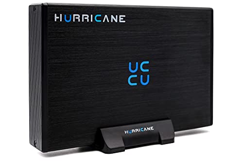 HURRICANE GD35612 Externe Festplatte 12TB, 3.5" USB 3.0 Aluminium HDD mit Netzteil für PC, Laptop kompatibel mit Windows mac OS Linux HURRICANE GD35612 Externe Festplatte 12TB, 3.5" USB 3.0 Aluminium HDD mit Netzteil für PC, Laptop kompatibel mit Windows mac OS Linux von HURRICANE
