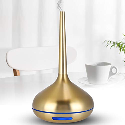Aromatherapie Duft Diffusor Luftbefeuchter, 120ml Luftbefeuchter 7 Farben LED Nachtlicht Gold Für Yoga, Büro, Schlafzimmer, Babyzimmer von HURRISE