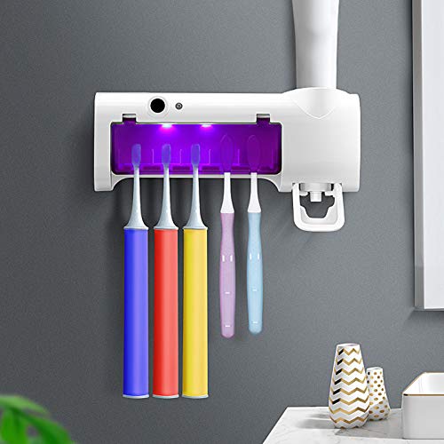 Elektrischer Zahnbürstenhalter,Zahnbürsten Halter Sterilisator Wand für Zahnbürstenhalter Mit Wandhalterung (2) von HURRISE