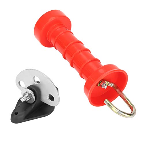 HURRISE Elektrische Zaun -Tor Griffe, 10 -pcs Isolierte Feder Tor Griffe Zaun Isolatoren Plastikgriff mit Leicht zu Gripten Elektrozaun von HURRISE