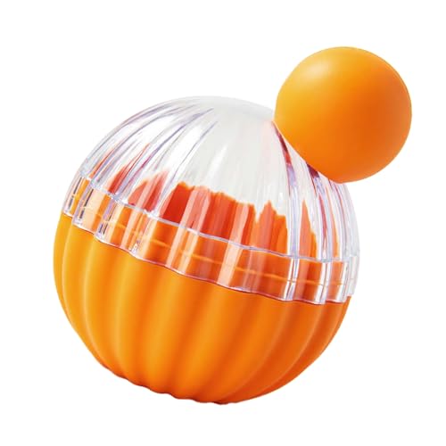 HURRISE Runde Eiswürfelform, Eisballform Großer Eisballhersteller Großer Eiswürfel Runde Eiswürfelschalen Form Futtersqualität für Kaffee Whisky (ORANGE) von HURRISE
