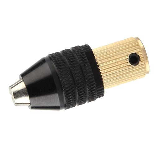 HURRISE Selbster Straffender Chuck, Messing Aluminiumlegierbohrer Bohrer Chuck -Adapter -Bohrer Einfache Installation Zum Bohren, Polieren, Schleifen, Schleifen (Erzdurchmesser 2mm) von HURRISE