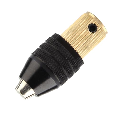 HURRISE Selbster Straffender Chuck, Messing Aluminiumlegierbohrer Bohrer Chuck -Adapter -Bohrer Einfache Installation Zum Bohren, Polieren, Schleifen, Schleifen (Erzdurchmesser 3,17 mm) von HURRISE