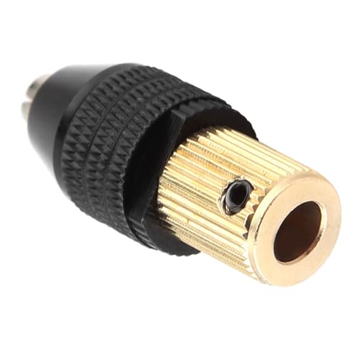 HURRISE Selbster Straffender Chuck, Messing Aluminiumlegierbohrer Bohrer Chuck -Adapter -Bohrer Einfache Installation Zum Bohren, Polieren, Schleifen, Schleifen (Erzgröße 5mm) von HURRISE