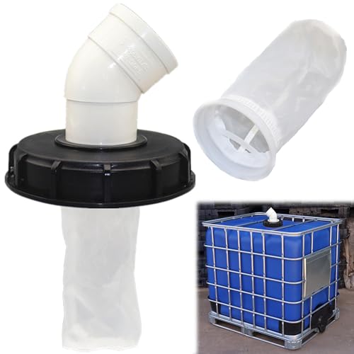 HUSHAX IBC Deckel Filterabdeckung, Waschbarer Nylon Filter, Ellbogen Kunststoff Eimer Abdeckung, tragbarer Schlauchadapter, Wassertank Container Zubehör, für Regenwassertank verwendet HUSHAX IBC Deckel Filterabdeckung, Waschbarer Nylon Filter, Ellbogen Kunststoff Eimer Abdeckung, tragbarer Schlauchadapter, Wassertank Container Zubehör, für Regenwassertank verwendet von HUSHAX