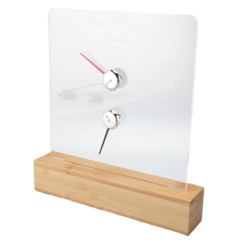 HUSHUI 2 in 1 Sauna -Temperaturmesser Hygrometer mit Weißer LED -Licht -Luftfeuchtigkeitstemperaturmessung für Sauna (Fahrenheit Anzeigebereich 50 ° F-210 ° F) von HUSHUI